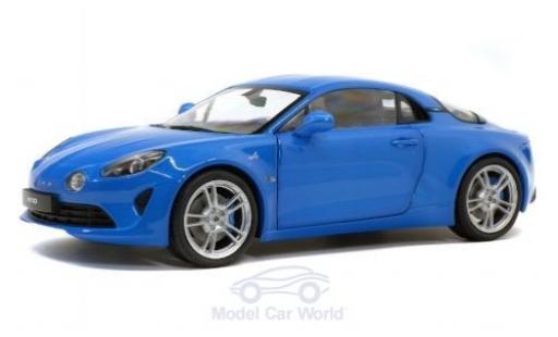 Modelauto Alpine A110 pure metallic blauw 2018 1/18 Solido