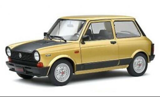 Modelauto Autobianchi A112 abarth metallic beige/zwart 1980 1/18 Solido