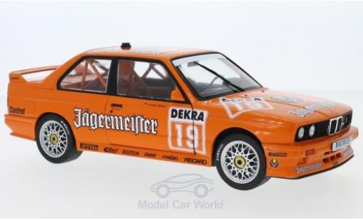 Modelauto Bmw M3 dtm (E30) No.19 Linder J&Atilde;&curren;germeister 1992 A.Hahne 1/18 Solido