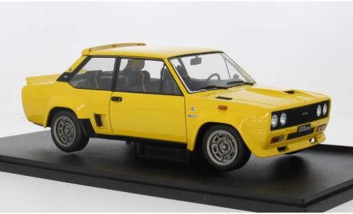 Modelauto Fiat 131 Abarth geel 1980 1/18 Solido