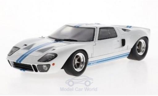 Modelauto Ford GT40 Mk I wit/blauw 1968 1/18 Solido