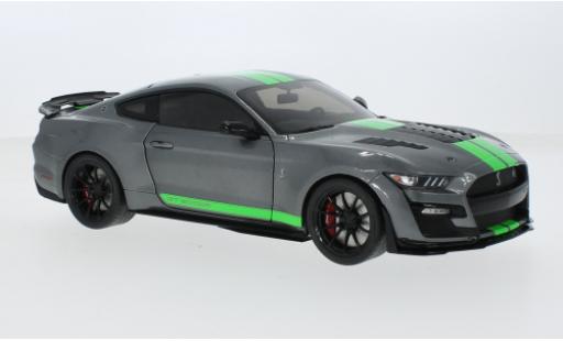 Modelauto Ford Mustang Shelby GT500 Ford Mustang KR metallic grijs/groen 2020 1/18 Solido