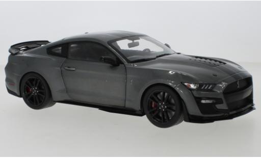 Modelauto Ford Mustang Shelby GT500 GT 500 metallic grijs/zwart 2020 1/18 Solido