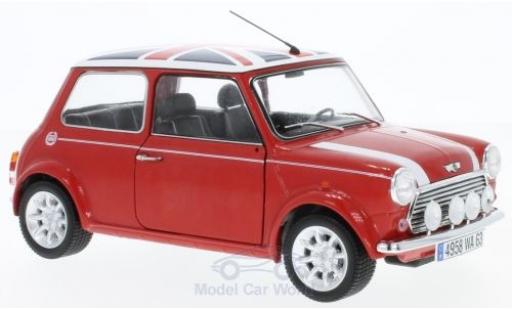 Modelauto Mini Cooper S 1.3i Sport Pack rood/Dekor 1997 1/18 Solido