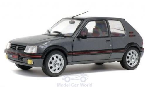 Modelauto Peugeot 205 GTI 1.9 metallic grijs 1988 1/18 Solido