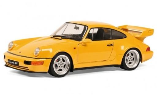 Modelauto Porsche 911 RS 3.8 Carrera geel 1990 1/18 Solido