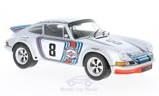 Modelauto Porsche 911 Targa Carrera RSR No.8 Martini Florio 1973 H.M&Atilde;&frac14;ller/G.van Lennep 1/18 Solido
