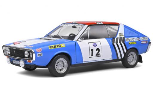 Modelauto Renault 17 Gordini No.12 Rally WM Rally Press on Regardless 1974 J-L.Therier/C.Delferier 1/18 Solido
