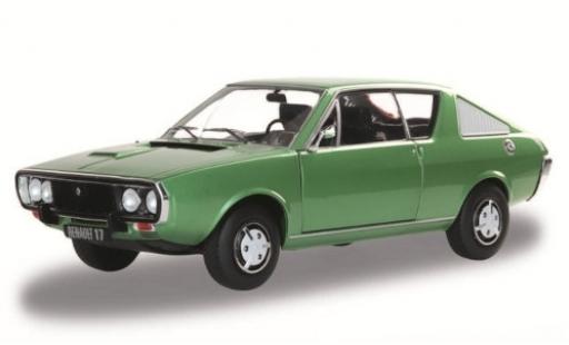 Modelauto Renault 17 Base metallic groen 1976 1/18 Solido
