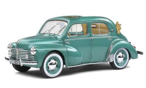 Modelauto Renault 4CV Cabriolet Decouvrable metallic turquoise 1956 1/18 Solido