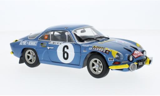 Modelauto Alpine A110 1600 s Renault 1600S No.6 Rally Monte Carlo 1972 1/18 Solido
