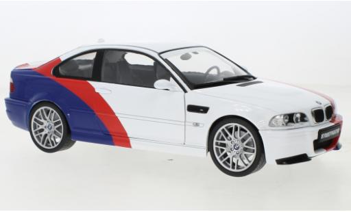 Modelauto Bmw M3 coupe (E46) wit/D&Atilde;&copy;corer 2000 1/18 Solido
