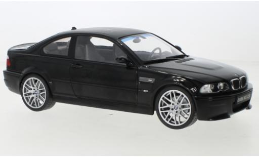 Modelauto Bmw M3 CSL (E46) zwart 2003 1/18 Solido