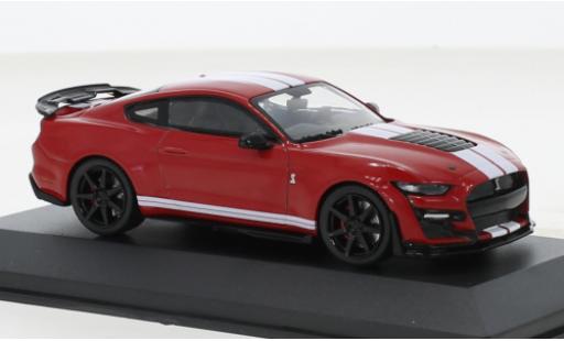 Modelauto Ford Mustang Shelby GT500 Ford Mustang Fast Track rood/wit 2020 1/43 Solido