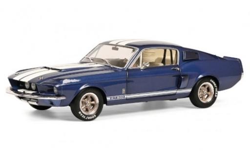Modelauto Shelby Mustang 1967 Ford GT 500 metallic blauw/wit 1967 1/18 Solido