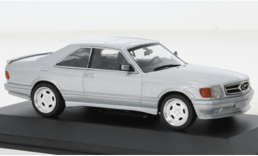 Modelauto Mercedes 560 Coupe SEC (C126) AMG Wide Body metallic grijs 1/43 Solido