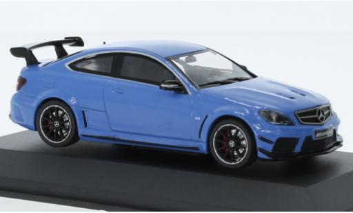 Modelauto Mercedes C AMG C63 zwart Series blauw 2012 1/43 Solido