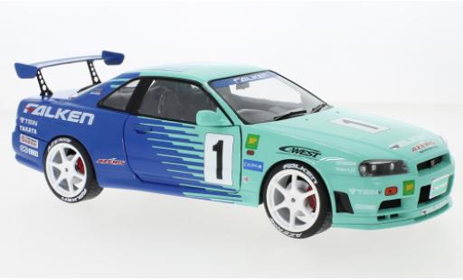 Modelauto Nissan Skyline R34 GT-R () RHD No.1 Falken JGTC 1967 1/18 Solido