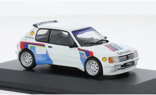 Modelauto Peugeot 205 Dimma GTI wit/D&Atilde;&copy;corer 1/43 Solido