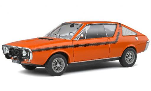Modelauto Renault 17 Gordini oranje/zwart 1974 1/18 Solido