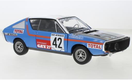 Modelauto Renault 17 Base No.42 Rally Abidjan - Nice 1976 1/18 Solido