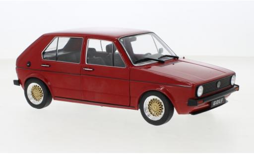 Modelauto Volkswagen Golf Base I Custom II rood 1976 1/18 Solido