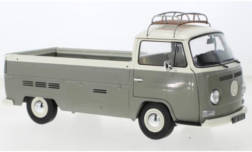 Modelauto Volkswagen T2 A Pick Up grijs/wit 1968 1/18 Solido