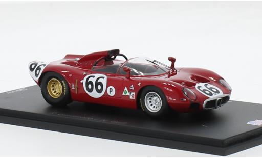 Modelauto Alfa Romeo 33 tipo 33 prototipo RHD No.66 IMSA 12h Sebring 1967 1/43 Spark