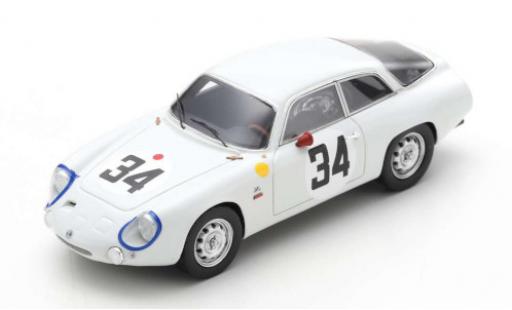 Modelauto Alfa Romeo Giulietta sprint zagato Sport No.34 24h Le Mans 1963 G.Sala/R.Rossi 1/43 Spark