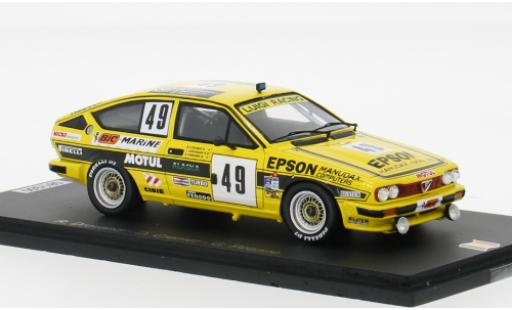 Modelauto Alfa Romeo Alfetta gtv V 6 24h Spa 1984 #49 1/43 Spark