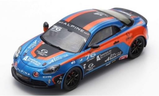 Modelauto Alpine A110 cup No.76 Elf Europa 2018 P.Sancinena 1/43 Spark