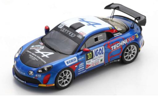 Modelauto Alpine A110 rgt Rally No.37 Rally Mont-Wit Morzine 2020 E.Guigou/A.Coria 1/43 Spark