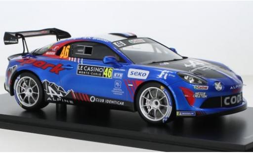 Modelauto Alpine A110 rgt Rally No.46 Rally WM Rally Monte Carlo 2022 1/18 Spark