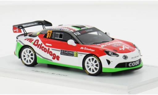 Modelauto Alpine A110 rgt Rally No.61 Code Racing Development Rally WM Rally Monte Carlo 2024 1/43 Spark