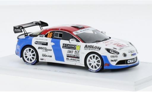Modelauto Alpine A110 rgt Rally No.66 Chazel Technologie Course Rally WM Rally Monte Carlo 2023 1/43 Spark