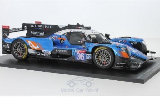 Modelauto Alpine A470 gibson - No.36 Signatech- Matmut 24h Le Mans 2018 N.Lapierre/A.Negrao/P.Thiriet 1/43 Spark