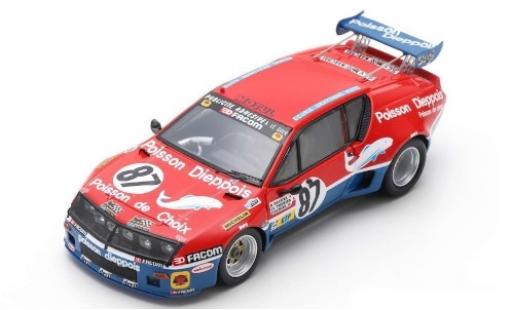 Modelauto Alpine A310 rallye Renault No.87 24h Le Mans 1977 J-L.Therier/B.Decure/Cochise 1/43 Spark