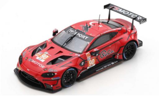 Modelauto Aston Martin Vantage coupe AMR No.90 TF Sport 24h Le Mans 2020 J.Adam/C.Eastwood/S.Yoluc 1/43 Spark