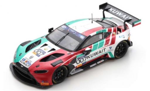 Modelauto Aston Martin Vantage gt3 No.007 Team Kuwait FIA Motorsport Games GT Cup Vallelunga 2019 K.Al Mudhaf/Z.Ashkanani 1/43 Spark