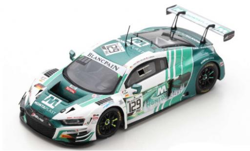 Modelauto Audi R8 lms GT3 No.129 Montaplast by Land-Motorsport 24h Spa 2019 C.Mies/R.Feller/J.Green 1/43 Spark