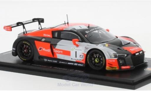 Modelauto Audi R8 lms No.1 Belgian Club Team WRT 24h Spa 2018 D.Vanthoor/A.Riberas/C.Mies 1/43 Spark