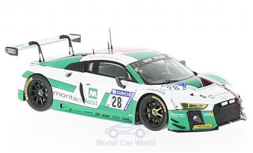 Modelauto Audi R8 lms No.28 Sport Team Land 24h N&Atilde;&frac14;rburgring 2017 C.de Phillippi/C.Mies/C.Haase/P.Kaffer 1/43 Spark