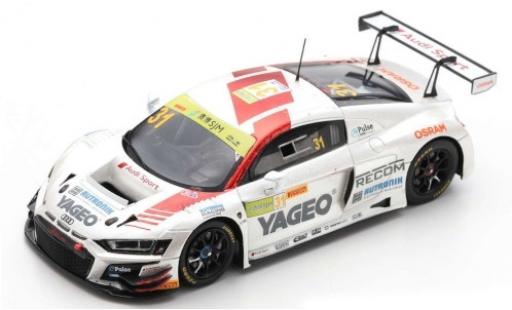 Modelauto Audi R8 gt LMS No.31 Sport Team Rutronik Yageo Fia World Cup Macau 2019 K.van le Linde 1/43 Spark