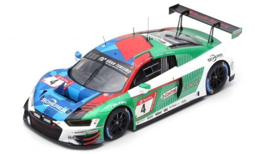 Modelauto Audi R8 lms No.4 Sport Team Phoenix 24h N&Atilde;&frac14;rburgring 2019 P.Kaffer/F.Stippler/F.Vervisch/D.Vanthoor 1/43 Spark