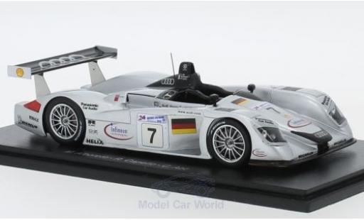 Modelauto Audi R8 LMP course No.7 Sport Team Joest 24h Le Mans 2000 M.Alboreto/R.Capello/C.Abt 1/43 Spark