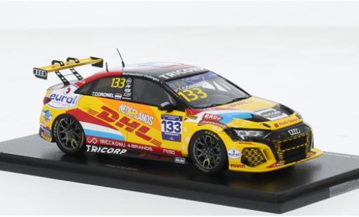 Modelauto Audi RS3 lms TCR No.133 Team Netherlands FIA Motorsport Games Touring Car Cup Paul Ricard 2022 1/43 Spark