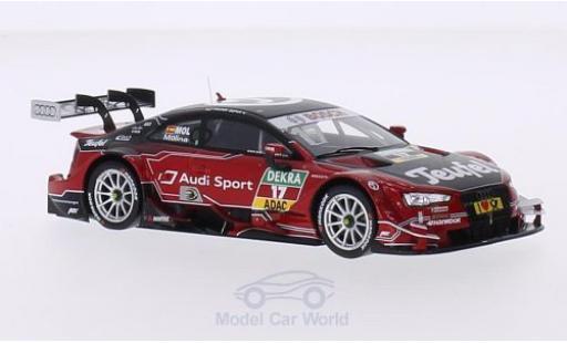 Modelauto Audi RS5 dtm No.17 Sport Team Abt Sportsline Teufel 2015 M.Molina 1/43 Spark