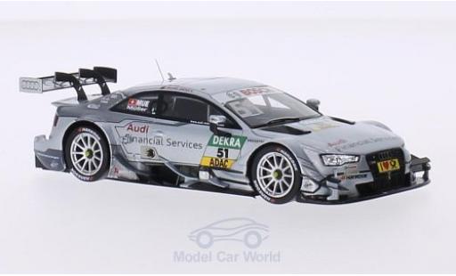 Modelauto Audi RS5 dtm No.51 Sport Team Rosberg Financial Services 2015 N.M&Atilde;&frac14;ller 1/43 Spark