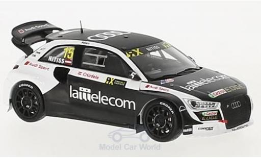 Modelauto Audi S1 rallycross EKS RX quattro No.15 Rally-Cross Rally Portugal 2017 R.Nitiss 1/43 Spark