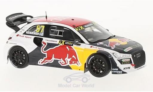 Modelauto Audi S1 rallycross EKS RX quattro No.57 Rally-Cross Hockenheim 2017 T.Heikkinen 1/43 Spark